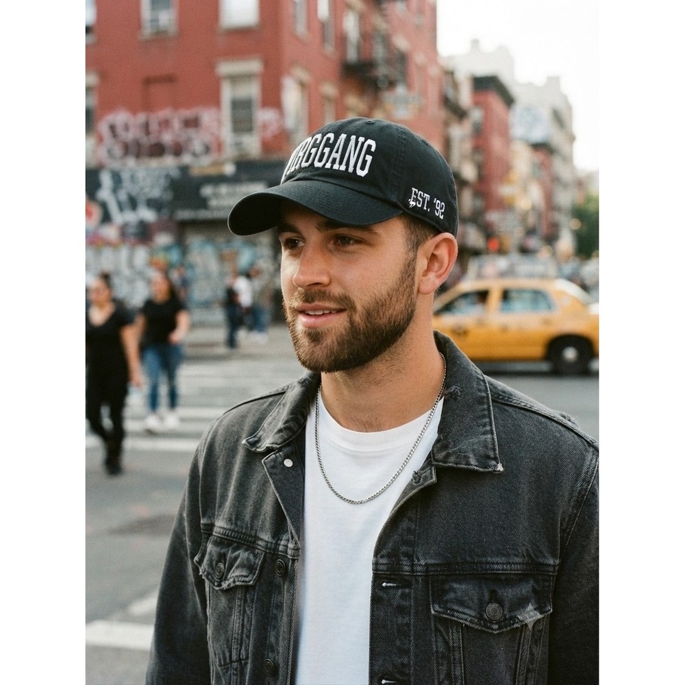 47 Brand Hat Black Cotton Adjustable Baseball Cap OS VirgoGang Est 92 Streetwear